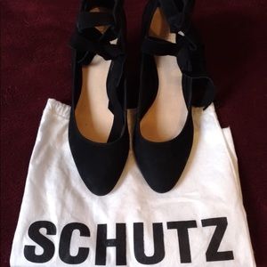 Schultz black corduroy shoes